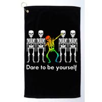 Dare To Be Yours Color Skeleton Dabbing Meaningful Gift Golf Towel