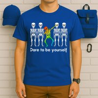 Dare To Be Yours Color Skeleton Dabbing Meaningful Gift T-Shirt
