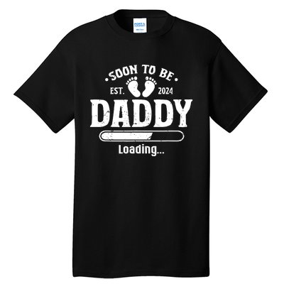 Daddy To Be Soon To Be Daddy 2024 Tall T-Shirt