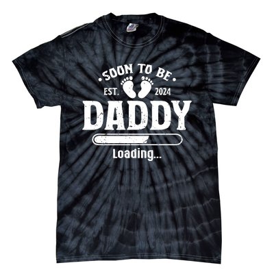 Daddy To Be Soon To Be Daddy 2024 Tie-Dye T-Shirt