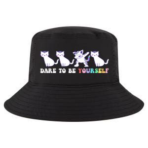 Dare To Be Yours Cute Gift Idea For A Caticorn Lovers Gift Cool Comfort Performance Bucket Hat