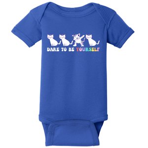 Dare To Be Yours Cute Gift Idea For A Caticorn Lovers Gift Baby Bodysuit