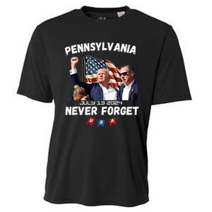 Donald Trump Butler Pennsylvania Never Forget Cooling Performance Crew T-Shirt