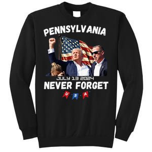 Donald Trump Butler Pennsylvania Never Forget Sweatshirt