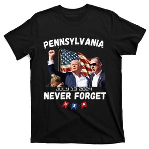 Donald Trump Butler Pennsylvania Never Forget T-Shirt