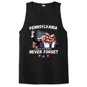 Donald Trump Butler Pennsylvania Never Forget PosiCharge Competitor Tank