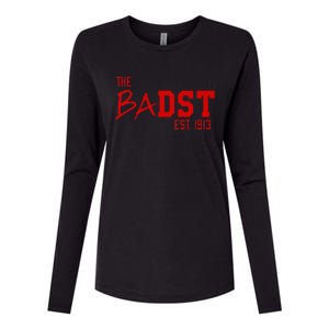 Dst The Badst Est 1913 Soror Delta Womens Cotton Relaxed Long Sleeve T-Shirt