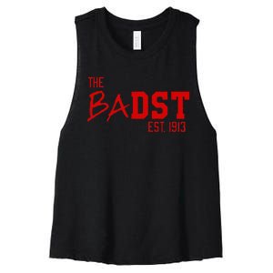 Dst The Badst Est 1913 Soror Delta Women's Racerback Cropped Tank