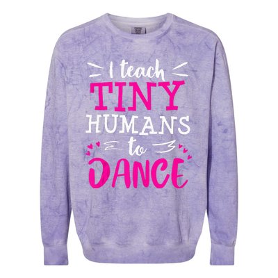 Dance Teacher Ballet Hip Hop Tap Dance Thank You Recital Colorblast Crewneck Sweatshirt