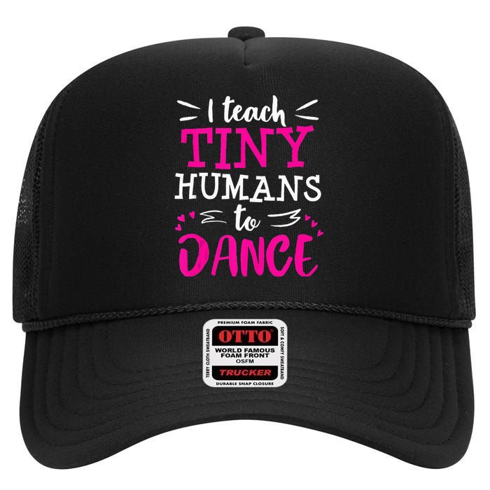 Dance Teacher Ballet Hip Hop Tap Dance Thank You Recital High Crown Mesh Back Trucker Hat