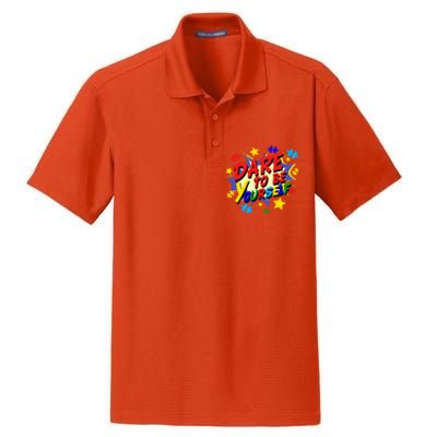 Dare To Be Yourself Autism Awareness Day Gift Dry Zone Grid Polo