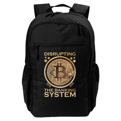 Disrupting The Banking System Since 2009 Btc Bitcoin Gift Backpack