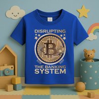 Disrupting The Banking System Since 2009 Btc Bitcoin Gift Toddler T-Shirt