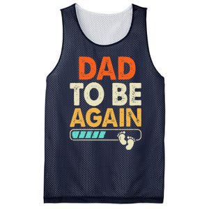 Dad To Be Again Baby Arrival Announcement Mesh Reversible Basketball Jersey Tank