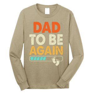 Dad To Be Again Baby Arrival Announcement Long Sleeve Shirt