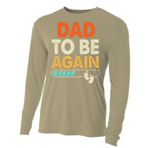 Dad To Be Again Baby Arrival Announcement Cooling Performance Long Sleeve Crew