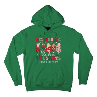 Delivering The Best Presents Labor Delivery Nurse Christmas Hoodie