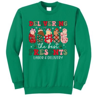 Delivering The Best Presents Labor Delivery Nurse Christmas Sweatshirt