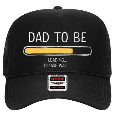 Dad To Be Loading Bar For New Father With Baby Fathers Day Trucker Hat