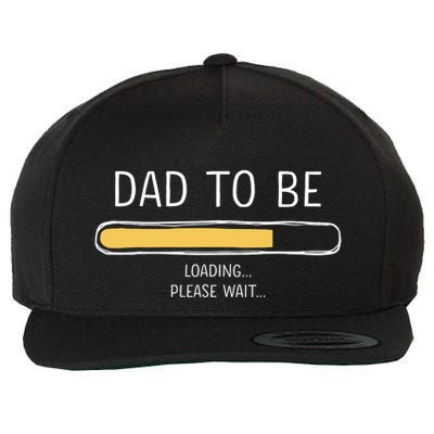 Dad To Be Loading Bar For New Father With Baby Fathers Day Wool Snapback Cap