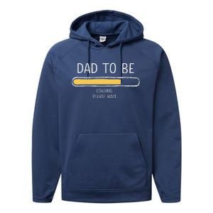 Dad To Be Loading Bar For New Father With Baby Fathers Day Performance Fleece Hoodie