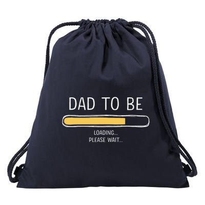 Dad To Be Loading Bar For New Father With Baby Fathers Day Drawstring Bag