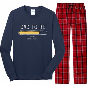 Dad To Be Loading Bar For New Father With Baby Fathers Day Long Sleeve Pajama Set