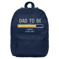 Dad To Be Loading Bar For New Father With Baby Fathers Day 16 in Basic Backpack