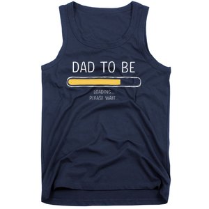 Dad To Be Loading Bar For New Father With Baby Fathers Day Tank Top