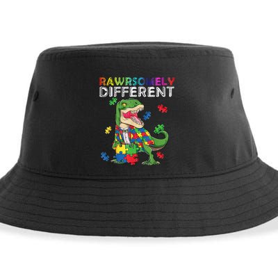Dare To Be Yours Different Autism Awareness Dinosaur Cool Gift Sustainable Bucket Hat