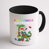 Dare To Be Yours Different Autism Awareness Dinosaur Cool Gift Mug