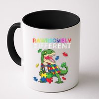 Dare To Be Yours Different Autism Awareness Dinosaur Cool Gift Mug