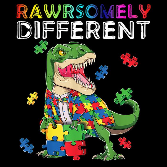 Dare To Be Yours Different Autism Awareness Dinosaur Cool Gift Mug