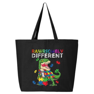 Dare To Be Yours Different Autism Awareness Dinosaur Cool Gift 25L Jumbo Tote