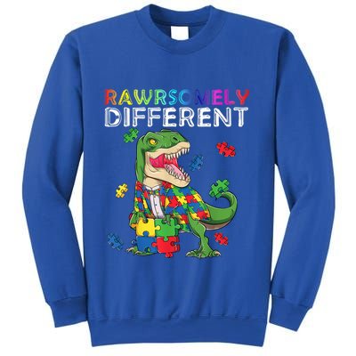 Dare To Be Yours Different Autism Awareness Dinosaur Cool Gift Sweatshirt