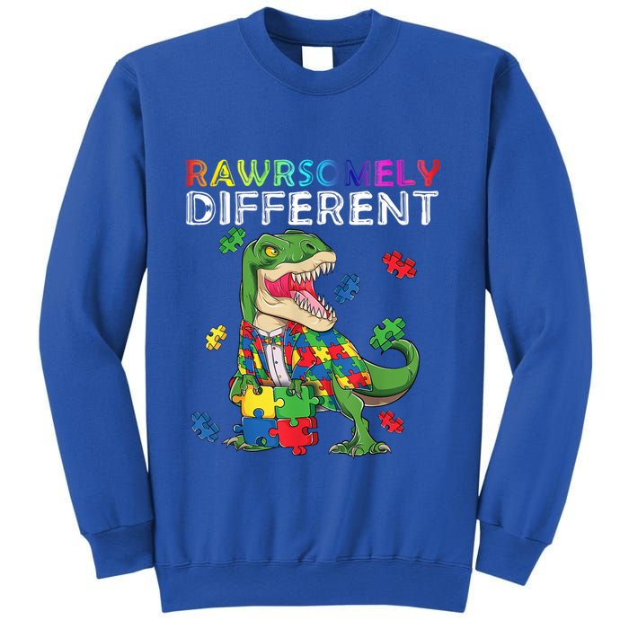 Dare To Be Yours Different Autism Awareness Dinosaur Cool Gift Sweatshirt