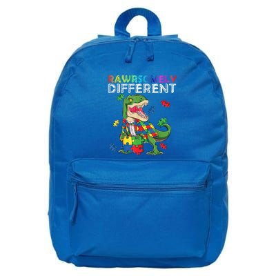 Dare To Be Yours Different Autism Awareness Dinosaur Cool Gift 16 in Basic Backpack