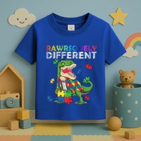 Dare To Be Yours Different Autism Awareness Dinosaur Cool Gift Toddler T-Shirt