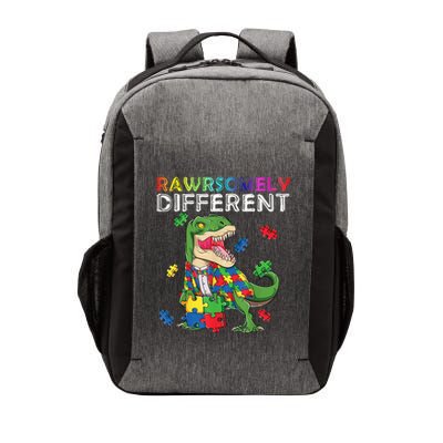 Dare To Be Yours Different Autism Awareness Dinosaur Cool Gift Vector Backpack