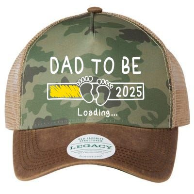 Dad To Be 2025 Dad Est 2025 Daddy To Be Promoted To Daddy Legacy Tie Dye Trucker Hat