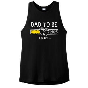 Dad To Be 2025 Dad Est 2025 Daddy To Be Promoted To Daddy Ladies PosiCharge Tri-Blend Wicking Tank