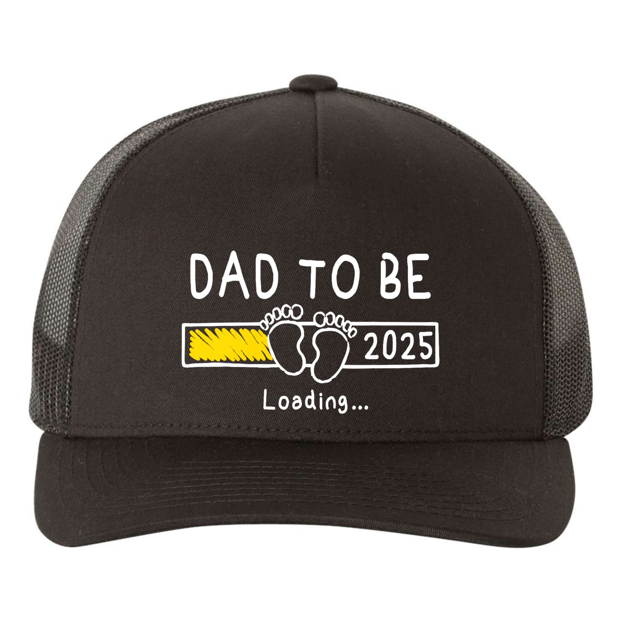 Dad To Be 2025 Dad Est 2025 Daddy To Be Promoted To Daddy Yupoong Adult 5-Panel Trucker Hat