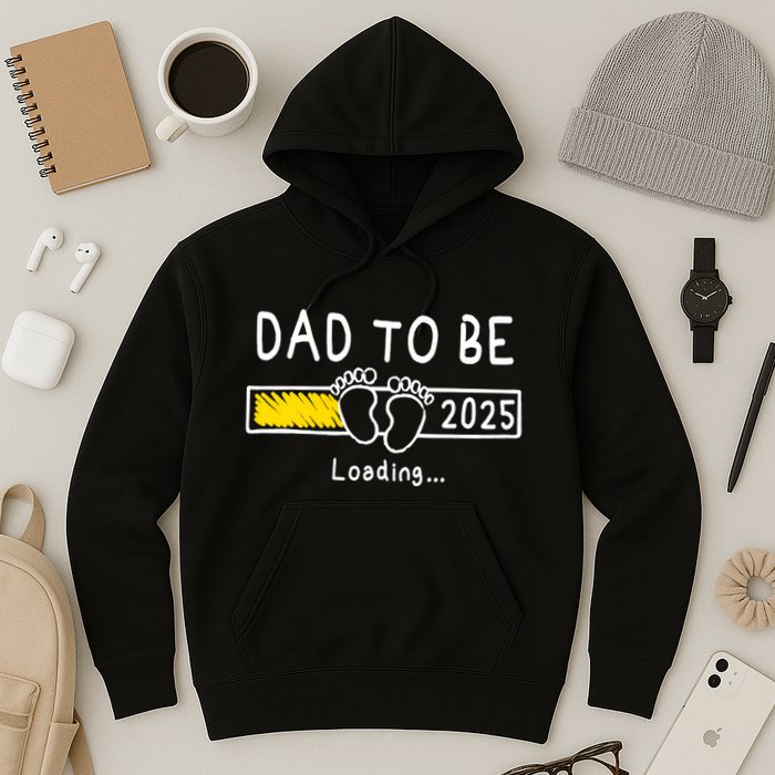 Dad To Be 2025 Dad Est 2025 Daddy To Be Promoted To Daddy Hoodie