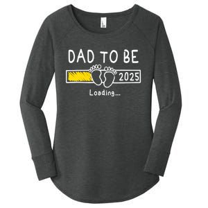 Dad To Be 2025 Dad Est 2025 Daddy To Be Promoted To Daddy Women's Perfect Tri Tunic Long Sleeve Shirt