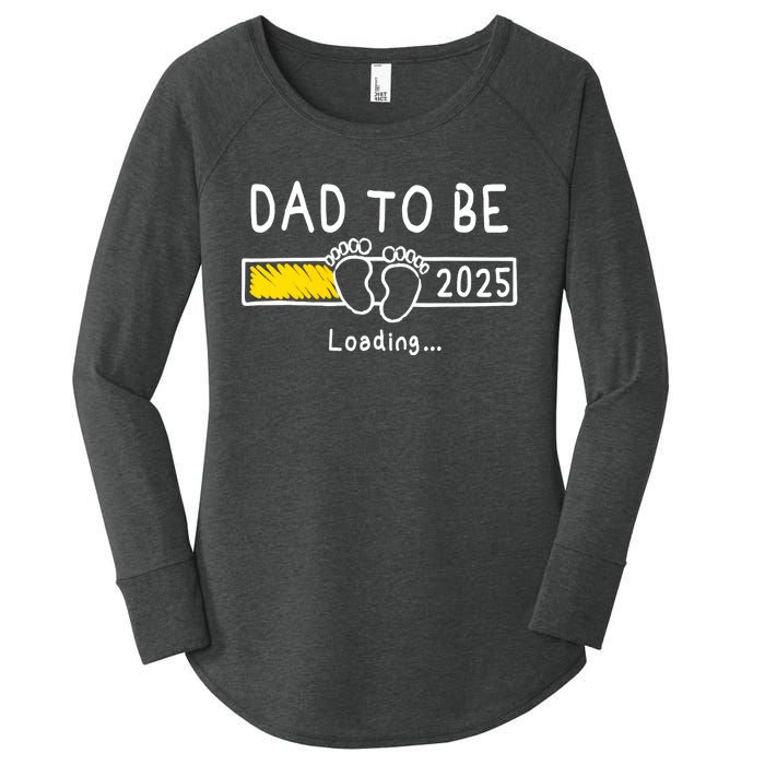 Dad To Be 2025 Dad Est 2025 Daddy To Be Promoted To Daddy Women's Perfect Tri Tunic Long Sleeve Shirt