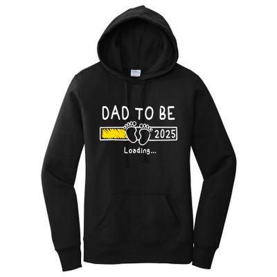 Dad To Be 2025 Dad Est 2025 Daddy To Be Promoted To Daddy Women's Pullover Hoodie
