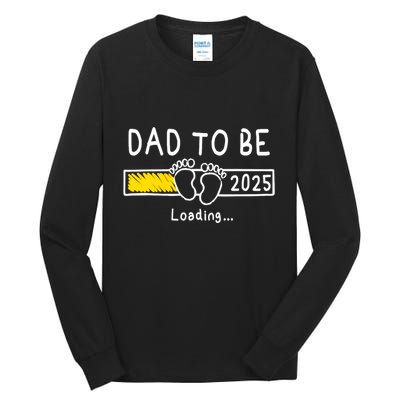Dad To Be 2025 Dad Est 2025 Daddy To Be Promoted To Daddy Tall Long Sleeve T-Shirt