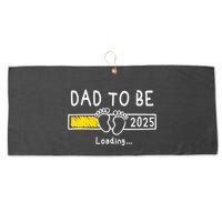 Dad To Be 2025 Dad Est 2025 Daddy To Be Promoted To Daddy Large Microfiber Waffle Golf Towel