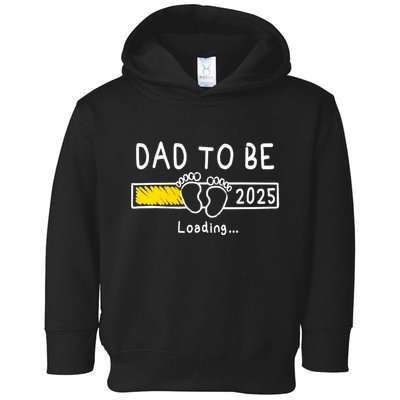 Dad To Be 2025 Dad Est 2025 Daddy To Be Promoted To Daddy Toddler Hoodie