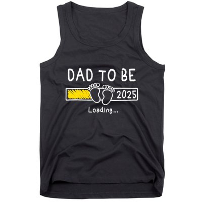 Dad To Be 2025 Dad Est 2025 Daddy To Be Promoted To Daddy Tank Top